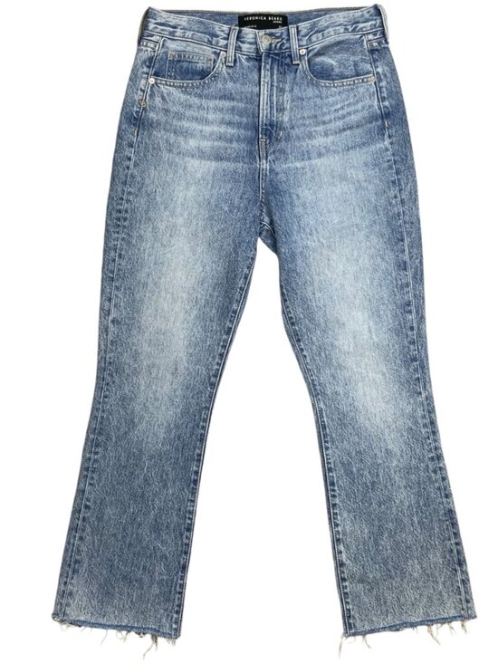 Veronica Beard Carly Kick Flare Jeans 27 High Rise Crop - Picture 13 of 13